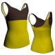 MLN: Lycra Sopra & Pizzo/Rete - T-shirt & Top bicolore senza maniche con inserto trasparente MLN239