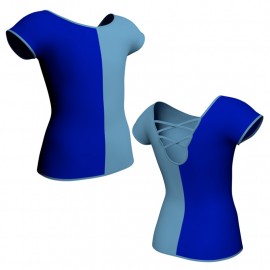 MLD: Lycra Sinistra & Destra - T-shirt & Top bicolore maniche aletta MLD216