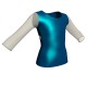 MXR: Lurex & Rete - T-shirt & Top in lurex maniche lunghe con inserto in rete MXR102