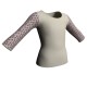 MDA: Lycra & Strisce - T-shirt & Top maniche lunghe con inserto in lycra stampata MDA102
