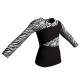 MDA: Lycra & Strisce - T-shirt & Top maniche lunghe con inserto in lycra stampata MDA108