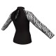 MDA: Lycra & Strisce - T-shirt & Top maniche lunghe con inserto in lycra stampata MDA119