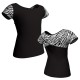 MDA: Lycra & Strisce - T-shirt & Top manica corta con inserto in lycra stampata MDA208