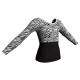 MDA: Lycra & Strisce - T-shirt & Top maniche lunghe con inserto in lycra stampata MDA228