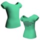 MDA: Lycra & Strisce - T-shirt & Top maniche aletta con inserto in lycra stampata MDA240