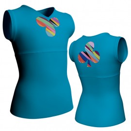 T-shirt & Top senza manica con inserto in lycra fantasy MFA112