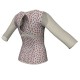 MSB: Lycra Pois & Rete - T-shirt & Top in lycra stampata maniche lunghe con inserto in rete trasparente MSB102