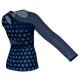 MSB: Lycra Pois & Rete - T-shirt & Top in lycra stampata Monospalla con inserto in rete trasparente MSB108SS