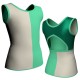 MLF: Lycra Sinistra & Lurex - T-shirt & Top bicolore senza maniche con inserto in lurex MLF223