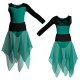 VEJ - Costume balletto bicolore Monospalla con inserto in rete o pizzo VEJ1019SST