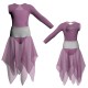 VEJ - Costume balletto bicolore Monospalla con inserto in rete o pizzo VEJ110SST