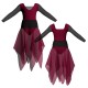 VEJ - Costume balletto bicolore maniche lunghe con inserto in rete o pizzo VEJ2532T
