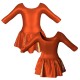 VEG: Lurex + Laminata - Vestito danza in lurex maniche 3/4 VEG406
