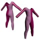 TLF: Lycra Izq Lurex - Tuta danza bicolore maniche lunghe TLFJ108