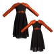 YUO - Costume balletto maniche lunghe con inserto in lurex YUO113