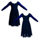 YUO - Costume balletto maniche lunghe con inserto in lurex YUO3004T