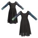 YUO - Costume balletto maniche lunghe con inserto in lurex YUO405T