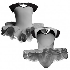 TUN: Copritulle Summer - Tutù ballerina maniche aletta con inserto e copritulle TUN126SS