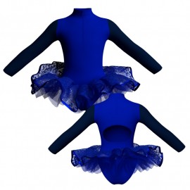 TUN: Copritulle Summer - Tutù ballerina maniche lunghe con inserto e copritulle TUN3095T