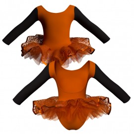 TUN: Copritulle Summer - Tutù ballerina maniche lunghe con inserto e copritulle TUN411T