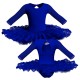 TUT: Copritulle Pizzo - Tutù ballerina professionale maniche lunghe con inserto in rete o pizzo TUT-P102