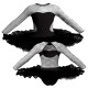 TUT: Copritulle Pizzo - Tutù ballerina professionale maniche lunghe con inserto in rete o pizzo TUT-P110