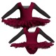 TUT: Copritulle Pizzo - Tutù ballerina professionale maniche lunghe con inserto in rete o pizzo TUT-P2532T