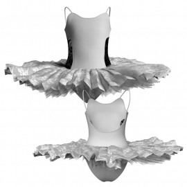 TUT: Copritulle Pizzo - Tutù ballerina professionale bretelle con inserto in rete o pizzo TUT-P2629