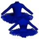 TUT: Copritulle Pizzo - Tutù ballerina professionale maniche lunghe con inserto in rete o pizzo TUT-P3095T