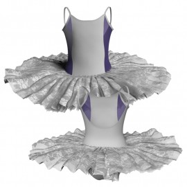 TUT: Copritulle Pizzo - Tutù ballerina professionale bretelle con inserto in rete o pizzo TUT-P418T