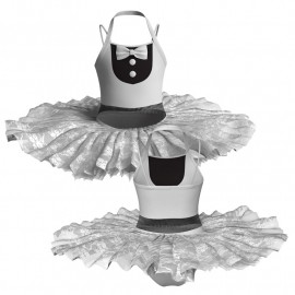 TUT: Copritulle Pizzo - Tutù ballerina professionale bretelle con inserto in rete o pizzo TUT-PM1003