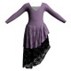 YUF - Costume balletto maniche lunghe con inserto in rete o pizzo YUF2532