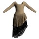 YUF - Costume balletto maniche lunghe con inserto in rete o pizzo YUF2537T