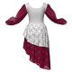 YUF - Costume balletto maniche lunghe con inserto in rete o pizzo YUF2633
