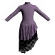 YUF - Costume balletto maniche lunghe con inserto in rete o pizzo YUF3095T