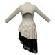 YUF - Costume balletto maniche lunghe con inserto in rete o pizzo YUF3095T