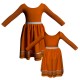 VER: Lycra + Nastra - Vestito danza maniche lunghe con inserto in rete o pizzo VER411T