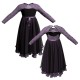 YUV - Costume balletto maniche lunghe con inserto in rete o pizzo YUV110