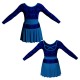 VEC: Lycra + Belen - Vestito danza maniche lunghe con inserto belen pro VEC228