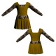 VEC: Lycra + Belen - Vestito danza maniche lunghe con inserto belen pro VEC2532