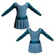 VEC: Lycra + Belen - Vestito danza maniche lunghe con inserto belen pro VEC3004T