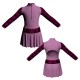VEC: Lycra + Belen - Vestito danza maniche lunghe con inserto belen pro VEC3095T