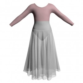 YUL - Costume balletto maniche lunghe con inserto YUL228