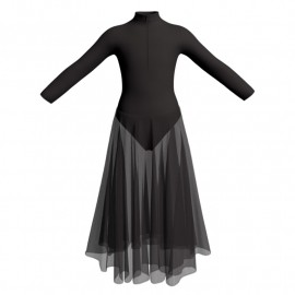 YUL - Costume balletto maniche lunghe con zip YUL3095