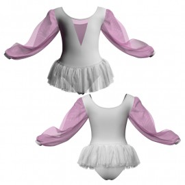 YUY: Tulle - Tutu ballerina in belen pro maniche lunghe con inserto in rete o pizzo YUY2633