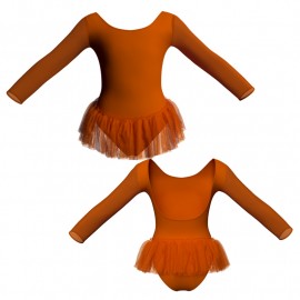 YUY: Tulle - Tutu ballerina in belen pro maniche lunghe con inserto in rete o pizzo YUY411T