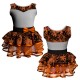 VES: Belen & Lycra - Costume balletto senza maniche con inserto belen pro VES1019T