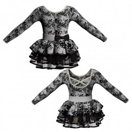 VES: Belen & Lycra - Costume balletto maniche lunghe con inserto belen pro VES228