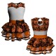 VES: Belen & Lycra - Costume balletto senza maniche con inserto belen pro VES238