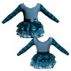 VES: Belen & Lycra - Costume balletto maniche lunghe con inserto belen pro VES3004T
